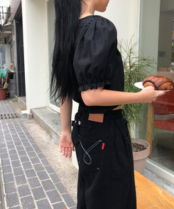 ブラウス ビットブラウス BLACK