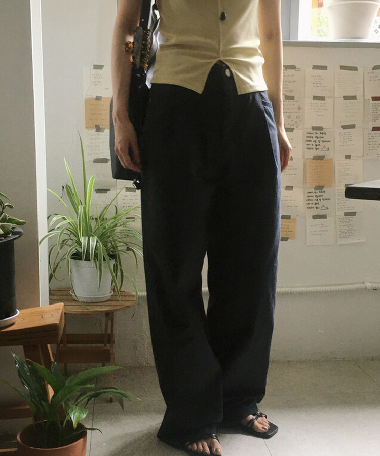 サマーワイドパンツ(5color) NAVY