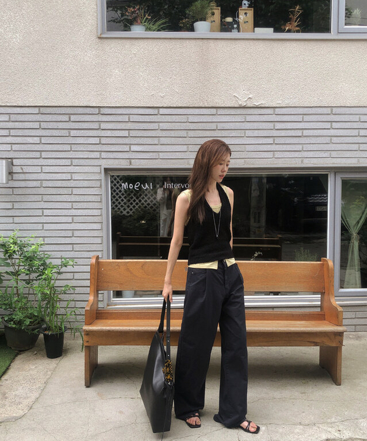 ホルターネックビスチェ BLACK