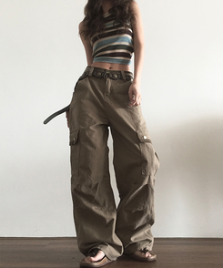 ポケットカーゴパンツ KHAKI