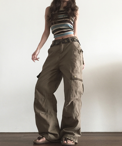 ポケットカーゴパンツ KHAKI