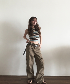 ポケットカーゴパンツ KHAKI