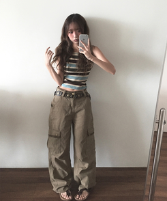 ポケットカーゴパンツ KHAKI
