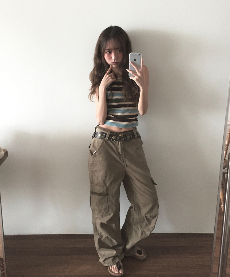 ポケットカーゴパンツ KHAKI
