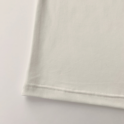半袖Tシャツ ウエストのくびれスパークリング英文レタリング半袖Tシャツセミクロップラウンド捺染半袖Tシャツ