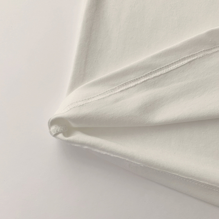 ウエストのくびれスパークリング英文レタリング半袖Tシャツセミクロップラウンド捺染半袖Tシャツ