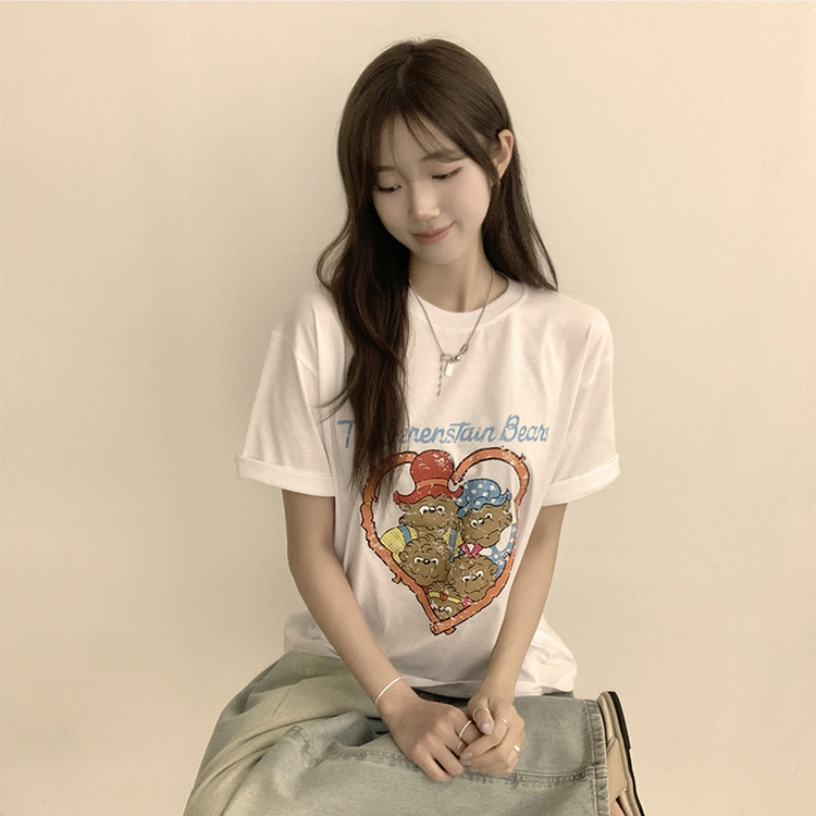 ウォーリーくま半袖Tシャツ IVORY