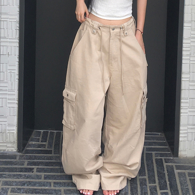 カーゴロングワイドパンツ BEIGE