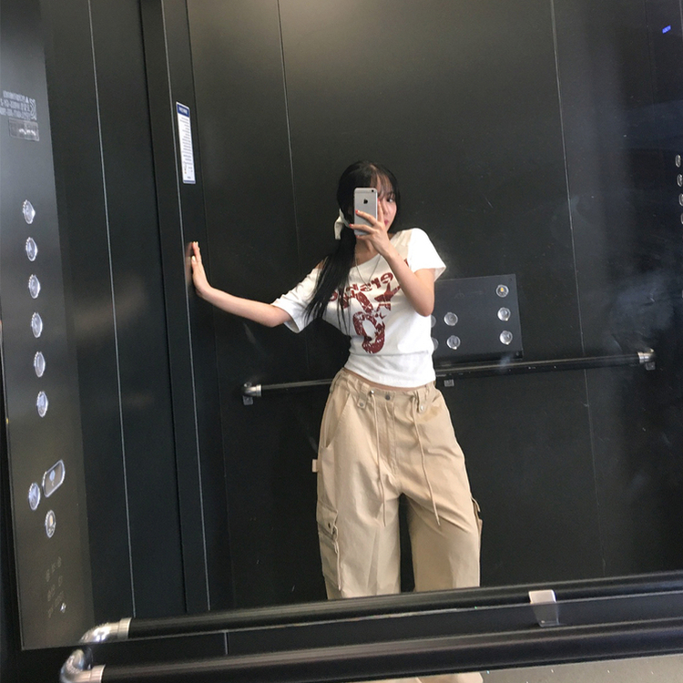 カーゴロングワイドパンツ BEIGE