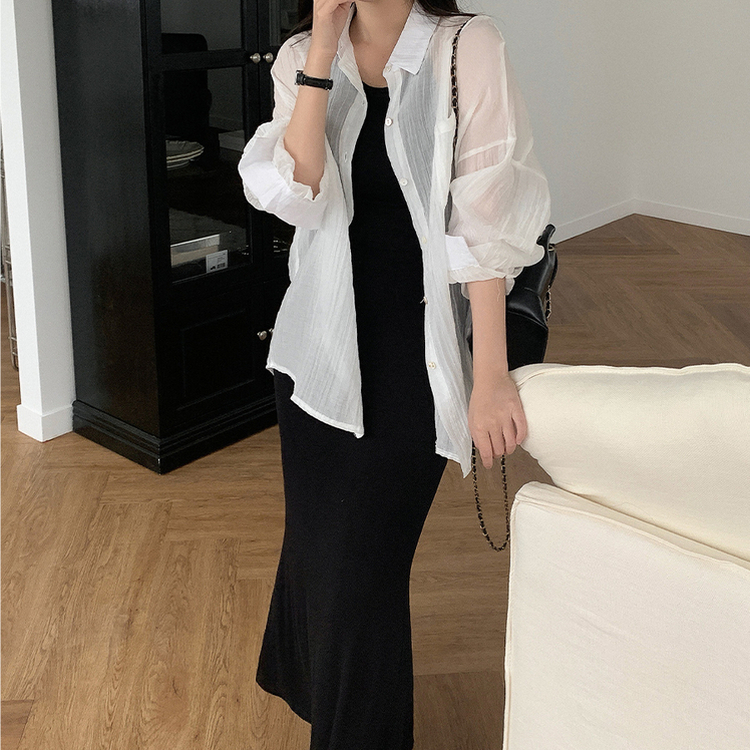 【カップ付き】スパンホルターバックレスロングワンピース BLACK