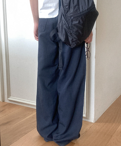 コットンパンツ チェイロワイドコットンパンツ NAVY