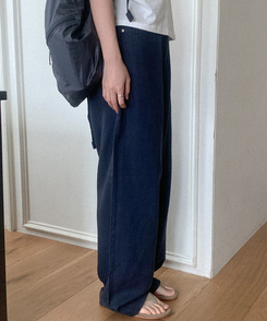 コットンパンツ チェイロワイドコットンパンツ NAVY