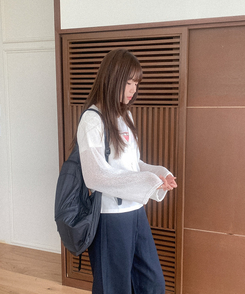 カーディガン リンガVネッククロップニットカーディガン IVORY