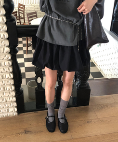 メッシュメリージェーンシューズ BLACK