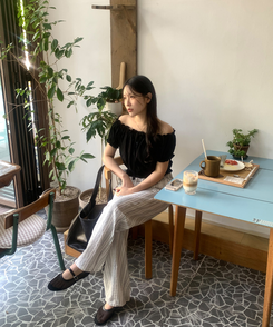 メッシュメリージェーンシューズ BLACK
