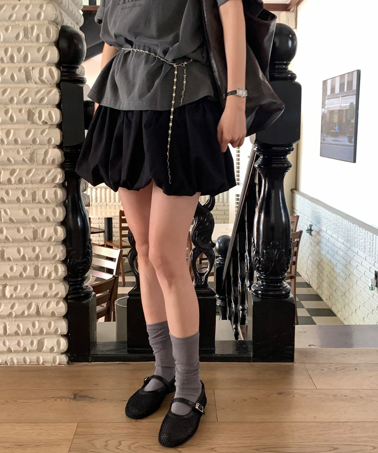メッシュメリージェーンシューズ BLACK