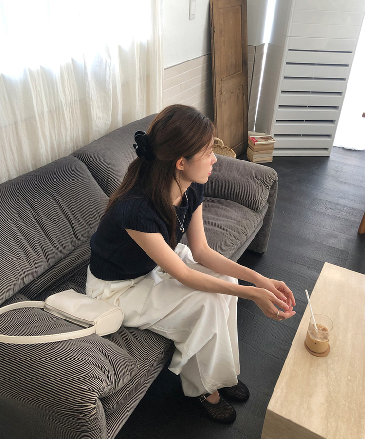 メッシュメリージェーンシューズ BLACK