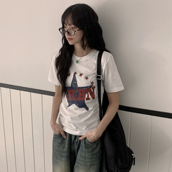 半袖Tシャツ ビンテージプリンティング半袖Tシャツ WHITE