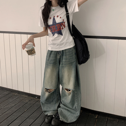 半袖Tシャツ ビンテージプリンティング半袖Tシャツ WHITE