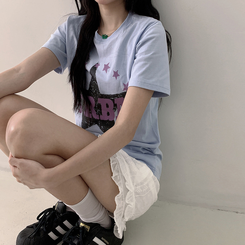 半袖Tシャツ ビンテージプリンティング半袖Tシャツ SKY BLUE