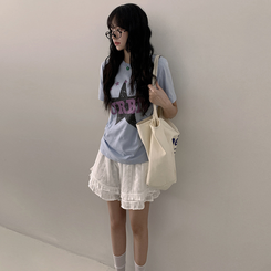 半袖Tシャツ ビンテージプリンティング半袖Tシャツ SKY BLUE