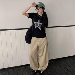 半袖Tシャツ ビンテージプリンティング半袖Tシャツ BLACK
