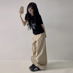 半袖Tシャツ ビンテージプリンティング半袖Tシャツ BLACK