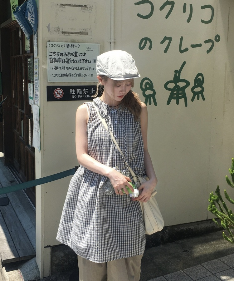 사이드 헌팅 모자 베이지