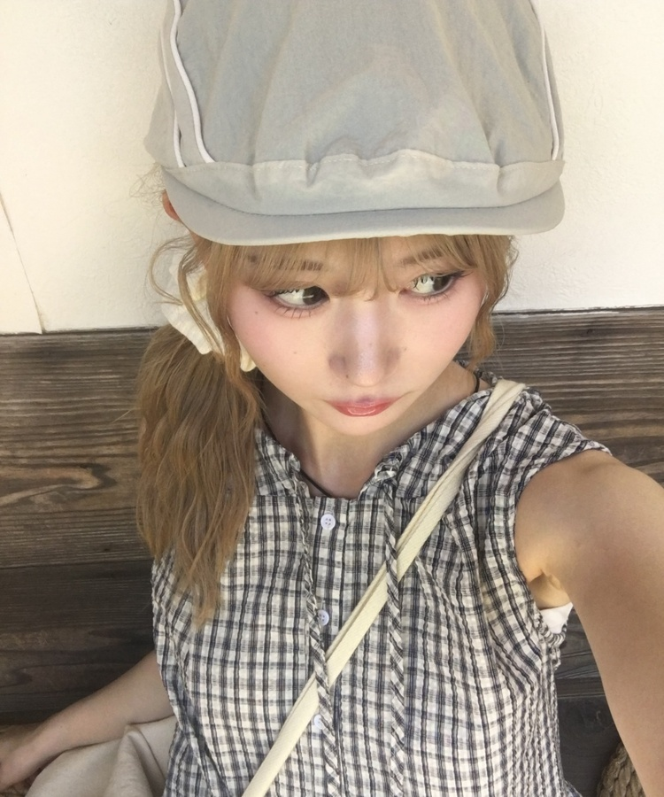 사이드 헌팅 모자 베이지