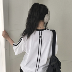半袖Tシャツ 89バックラインバイカラー半袖Tシャツ WHITE
