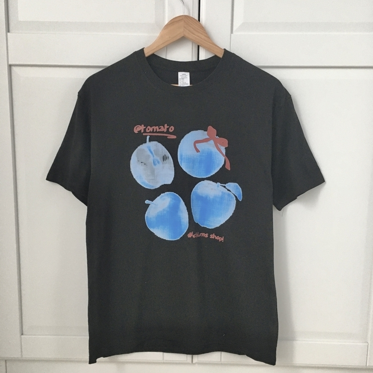 ブルーアップルリボン半袖Tシャツ