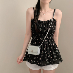 ベリーフラワーキャミソール BLACK