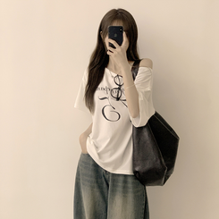 ワンオフルーズ半袖Tシャツ(5color) IVORY