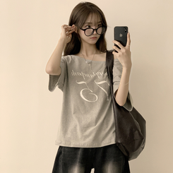 ワンオフルーズ半袖Tシャツ(5color) GREY