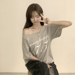 ワンオフルーズ半袖Tシャツ(5color) GREY