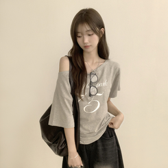 ワンオフルーズ半袖Tシャツ(5color) GREY