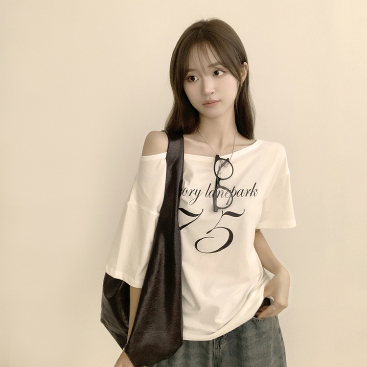 ワンオフルーズ半袖Tシャツ(5color) IVORY