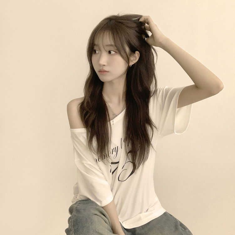 ワンオフルーズ半袖Tシャツ(5color) IVORY