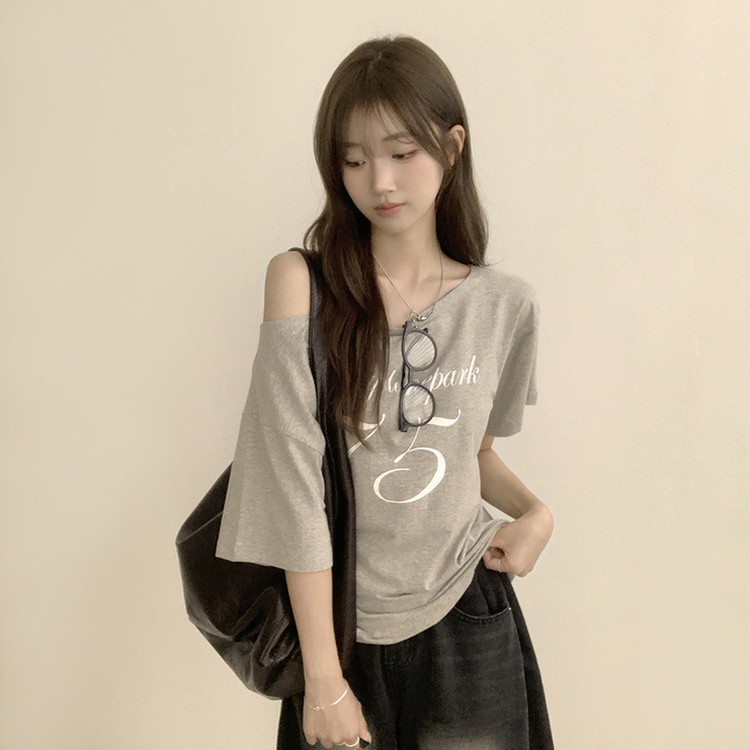 ワンオフルーズ半袖Tシャツ(5color) GREY