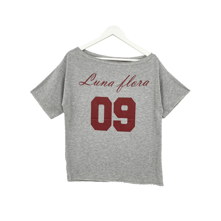 ナンバーレタリングルーズ半袖Tシャツ