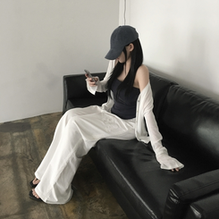 カーディガン ボタンクーリングルーズカーディガン IVORY