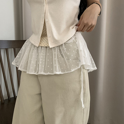 ミニスカート ミニティアードラップスカート IVORY