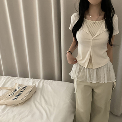 ミニスカート ミニティアードラップスカート IVORY