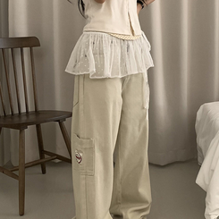 ミニスカート ミニティアードラップスカート IVORY