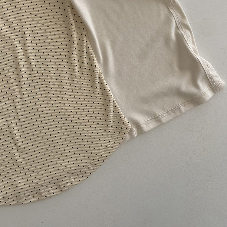 ドットキャミソールカーディガンTシャツ
