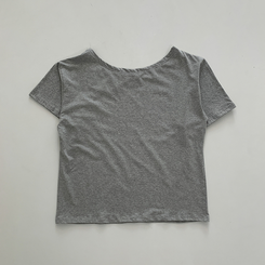 半袖Tシャツ ワンオフショルダーアメリカン半袖Tシャツ