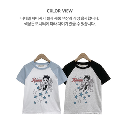 半袖Tシャツ バイカラーラグラン半袖Tシャツ