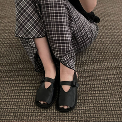 その他 クラシックバックルサンダル BLACK