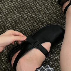 その他 クラシックバックルサンダル BLACK