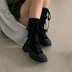 ブーツ ハーフウォーカーブーツ BLACK